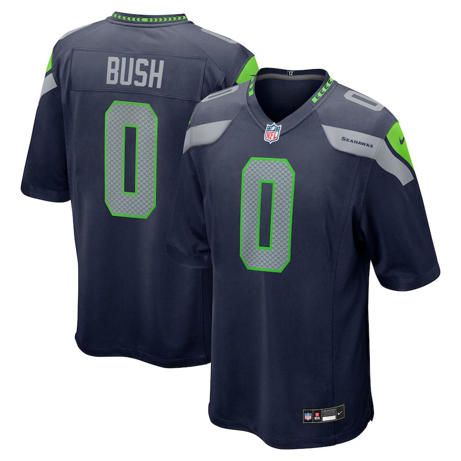 Men Seattle Seahawks #0 Devin Bush Nike College Navy Game NFL Jersey->women nfl jersey->Women Jersey